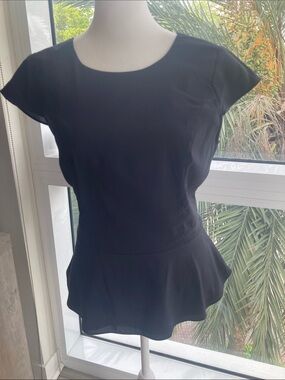 Express Black Peplum Blouse, size small